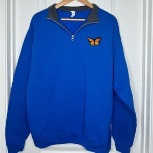 Orange Butterfly ¼ Zip